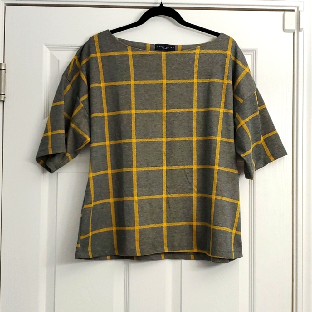 Retro plaid blouse, vintage